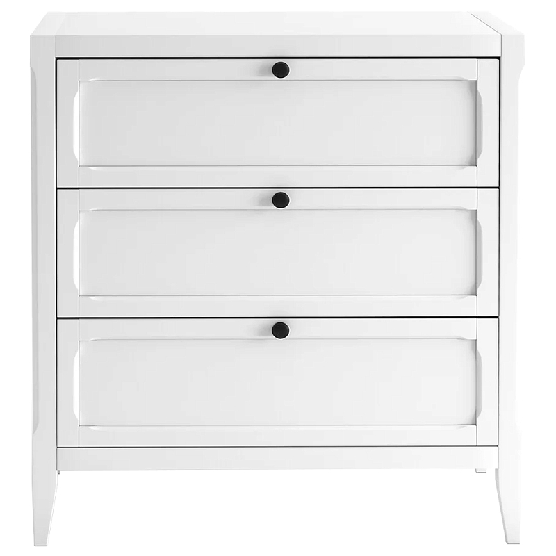 Комод с 3-мя ящиками белый Silva White Chest of Drawers Белый в Санкт-петербурге | Loft Concept 