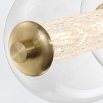 Подвесной светильник линейный с прозрачными стеклянными шарами разного диаметра Eurofase варинант исполнения - 14 | Loft Concept в Санкт-петербурге