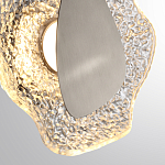 Бра с рельефным волнообразным стеклянным плафоном и вставкой из мрамора Liquid Stone варинант исполнения - 10 | Loft Concept в Санкт-петербурге