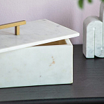 Шкатулка из белого мрамора Save Time варинант исполнения - 5 | Loft Concept в Санкт-петербурге