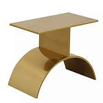 Дизайнерский журнальный стол золотой на полукруглом основании Wecaben варинант исполнения - 1 | Loft Concept в Санкт-петербурге