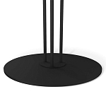 Стол журнальный круглый с бежевой столешницей из стекла Beige Marble варинант исполнения - 4 | Loft Concept в Санкт-петербурге