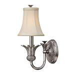 Бра с бежевым тканевым абажуром и декоративной чашей Hinkley варинант исполнения - 5 | Loft Concept в Санкт-петербурге