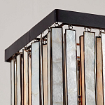 Люстра линейная прямоугольная с подвесками из натурального перламутра Nacre варинант исполнения - 3 | Loft Concept в Санкт-петербурге