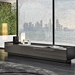 Дизайнерский комод серый с глянцевым фасадом Darren варинант исполнения - 2 | Loft Concept в Санкт-петербурге