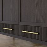 Большой Шкаф Primo Темный орех с 3 дверьми и 3 выдвижными ящиками варинант исполнения - 6 | Loft Concept в Санкт-петербурге