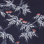 Обои ручная роспись Silk Tree Special Colourway on Empire Blue dyed silk варинант исполнения - 2 | Loft Concept в Санкт-петербурге