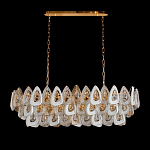 Люстра овальная с многослойными белыми и прозрачными подвесками Character Chandelier варинант исполнения - 3 | Loft Concept в Санкт-петербурге