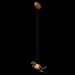 Подвесной светильник с прозрачной стеклянной птичкой Serip Voa варинант исполнения - 5 | Loft Concept в Санкт-петербурге