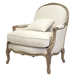 Кресло Ava Classical Armchair beige flax варинант исполнения - 3 | Loft Concept в Санкт-петербурге