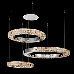 Люстра из 3-х колец с мозаичным хрустальным оформлением Sparks of Crystal варинант исполнения - 3 | Loft Concept в Санкт-петербурге