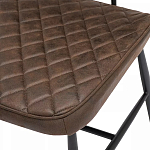 Стул с темно-коричневой обивкой из экокожи Benderson варинант исполнения - 7 | Loft Concept в Санкт-петербурге