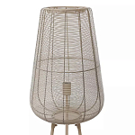 Торшер с плетеным металлическим плафоном Wicker Iron Lamp варинант исполнения - 1 | Loft Concept в Санкт-петербурге