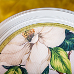 Стул светло-серый из натурального бука с изображением птицы в саду Blooming Colored Birds варинант исполнения - 5 | Loft Concept в Санкт-петербурге