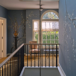 Обои ручная роспись Nara Original colourway on Summer Sky slub silk варинант исполнения - 2 | Loft Concept в Санкт-петербурге