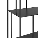 Стеллаж из металла широкий Wide Menzie Metal Rack Black варинант исполнения - 3 | Loft Concept в Санкт-петербурге