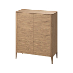 Шкаф низкий с 4-мя дверцами из массива дуба Type oak варинант исполнения - 1 | Loft Concept в Санкт-петербурге