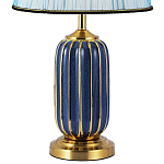 Настольная лампа с абажуром Terenzio Blue Table Lamp варинант исполнения - 3 | Loft Concept в Санкт-петербурге