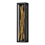 Бра в прямоугольной черной рамке с декором в виде ветвей в золотой отделке Hinkley варинант исполнения - 1 | Loft Concept в Санкт-петербурге