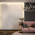 Барельеф AUDREY HEPBURN варинант исполнения - 1 | Loft Concept в Санкт-петербурге
