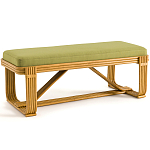 Скамья из ротанга с подушкой Mattia Rattan Bench варинант исполнения - 1 | Loft Concept в Санкт-петербурге