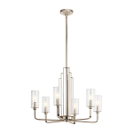  Люстра с прозрачными рифлеными цилиндрическими плафонами Kichler варинант исполнения - 22 | Loft Concept в Санкт-петербурге