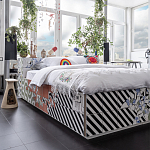 Дизайнерская кровать с системой хранения варинант исполнения - 1 | Loft Concept в Санкт-петербурге