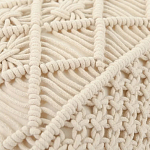 Чехол на подушку с макраме бежевого цвета Macrame варинант исполнения - 2 | Loft Concept в Санкт-петербурге