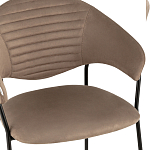 Коричневый стул с обивкой из искусственной замши Alexis варинант исполнения - 6 | Loft Concept в Санкт-петербурге