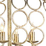 Люстра в форме шара с рядами из колец Million Rings варинант исполнения - 1 | Loft Concept в Санкт-петербурге