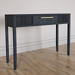 Элегантная Консоль Primo с выдвижным ящиком Черный дуб варинант исполнения - 2 | Loft Concept в Санкт-петербурге