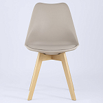 Стул с основой из пластика и мягким сиденьем Arvika Beige варинант исполнения - 3 | Loft Concept в Санкт-петербурге