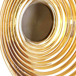 Бра с рельефным круглым плафоном янтарного цвета Savio Glass Disc Light варинант исполнения - 4 | Loft Concept в Санкт-петербурге