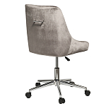 Кресло офисное с обивкой из серого велюра Stylish Velor Office Chair варинант исполнения - 1 | Loft Concept в Санкт-петербурге