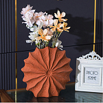 Ваза керамическая в виде круглой терракотовой морской раковины Galapagos варинант исполнения - 3 | Loft Concept в Санкт-петербурге