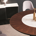 Обеденный стол круглый на чёрном фигурном основании Bosnia dinning table  варинант исполнения - 1 | Loft Concept в Санкт-петербурге