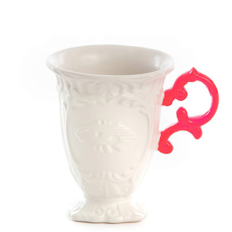 Кружка Seletti I-Mug Fuchsia Белый Фуксия в Санкт-петербурге | Loft Concept 