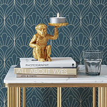 Подсвечник золотая обезьяна с блюдцем Golden Monkey варинант исполнения - 1 | Loft Concept в Санкт-петербурге