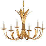 Люстра золотая с декором в виде перьев Bunch of Feathers варинант исполнения - 3 | Loft Concept в Санкт-петербурге