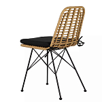 Стул с ротанговым плетением Wicker Stool без подлокотников варинант исполнения - 3 | Loft Concept в Санкт-петербурге