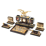 Настольный письменный набор из яшмы и долерита с декором Двуглавый орел Manager Organizer варинант исполнения - 2 | Loft Concept в Санкт-петербурге