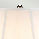 Настольная лампа с фарфоровым основанием с декоративным орнаментом и белым абажуром на темной круглой подставке Elstead Lighting варинант исполнения - 12 | Loft Concept в Санкт-петербурге