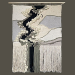 Панно ручная работа Черно-Белый Природный Орнамент  варинант исполнения - 4 | Loft Concept в Санкт-петербурге