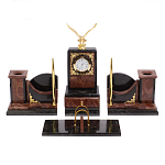 Настольный письменный набор из лемезита и змеевика с декором в виде Орла в подарочной упаковке Successful Leader варинант исполнения - 1 | Loft Concept в Санкт-петербурге