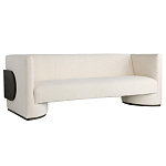 Трехместный диван Florida Sofa  с элегантным деревянным декором  варинант исполнения - 1 | Loft Concept в Санкт-петербурге