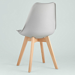 Стул с основой из пластика и мягким сиденьем Arvika Grey варинант исполнения - 4 | Loft Concept в Санкт-петербурге