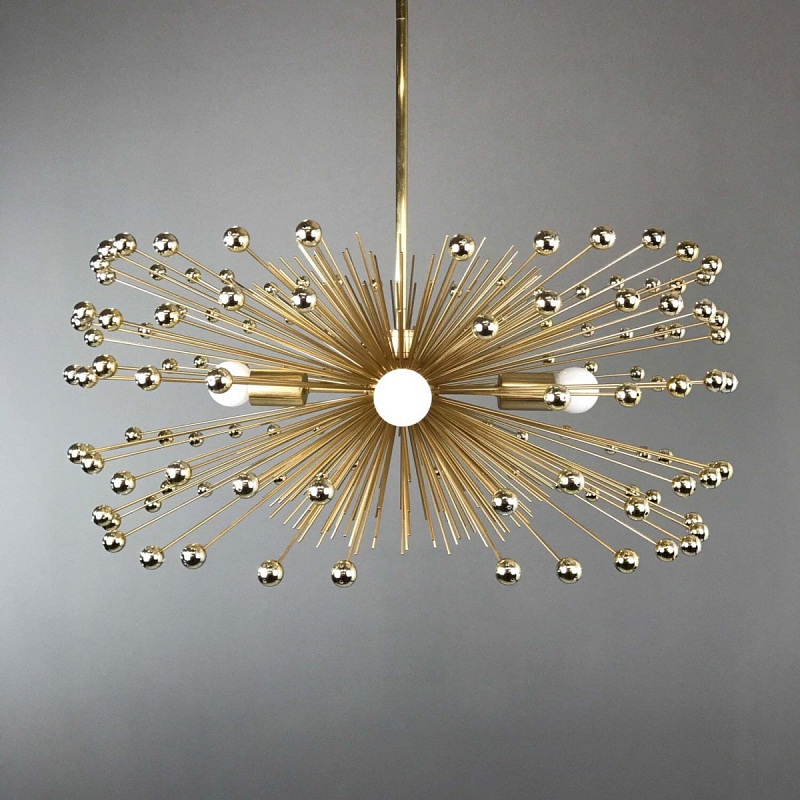 Люстра Gold Beaded Urchin Chandelier Lighting Золотой в Санкт-петербурге | Loft Concept 