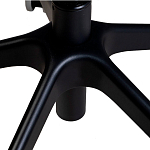 Стул с мягкой синей обивкой из велюра и подъемно-поворотным механизмом на черных колесиках Harper Blue варинант исполнения - 6 | Loft Concept в Санкт-петербурге