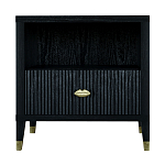 Прикроватная тумбочка с полкой Elsa Dreams Black варинант исполнения - 6 | Loft Concept в Санкт-петербурге