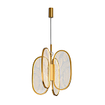 Люстра с гравировкой на акриловых плафонах Gravyura Bronze D 33 см варинант исполнения - 2 | Loft Concept в Санкт-петербурге